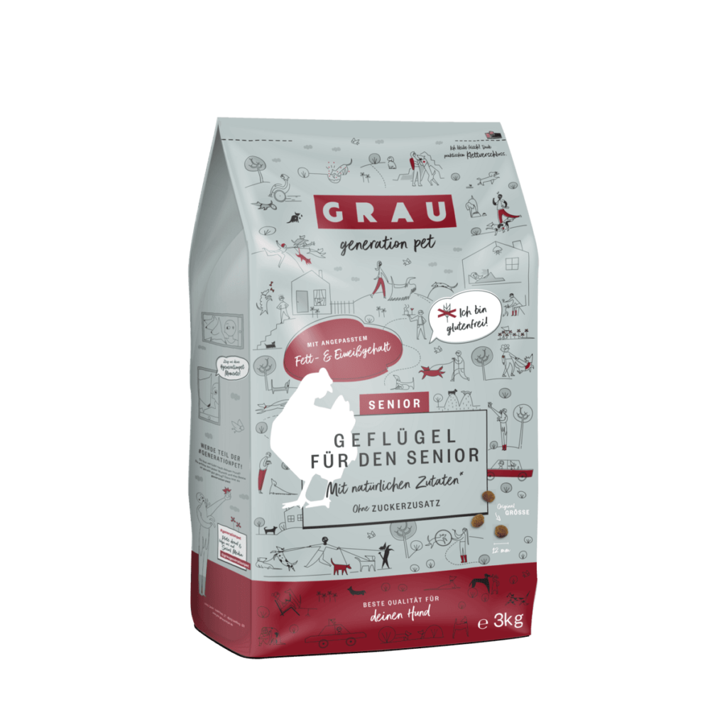 GRAU suva hrana za starije pse - Perad - 3kg