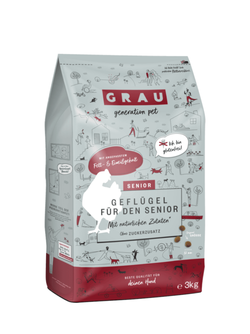 GRAU suva hrana za starije pse - Perad - 3kg